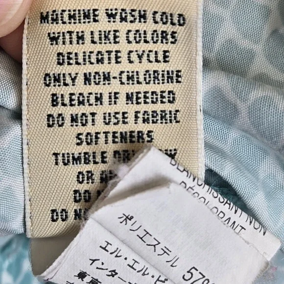 L. L. Bean Western Snap Front Long Sleeve Shirt, Coastal Cowgirl, Blue/White, L - Picture 6 of 16